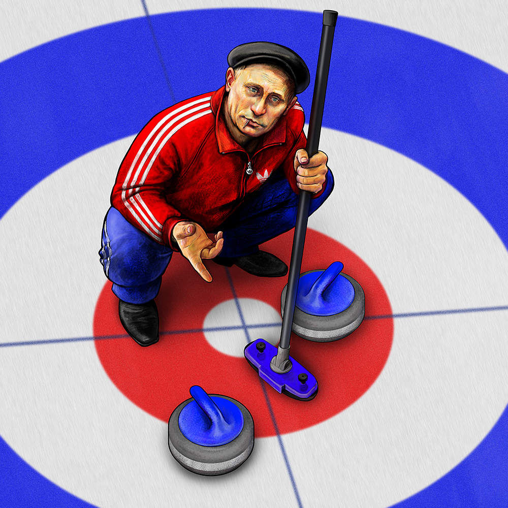Путин в Сочи 2014 - gopnik kurling Путин в Сочи 2014 - gopnik kurling